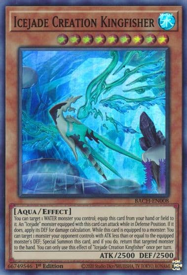 Icejade Creation Kingfisher Battle of Chaos Yu-Gi-Oh! card