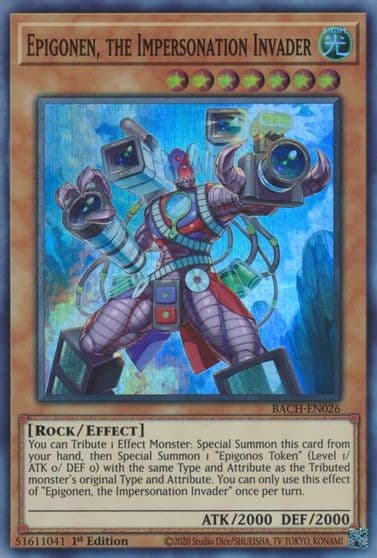 Epigonen the Impersonation Invader Battle of Chaos Yu-Gi-Oh! card