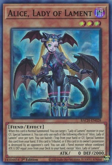 Alice Lady of Lament Battle of Chaos Yu-Gi-Oh! card
