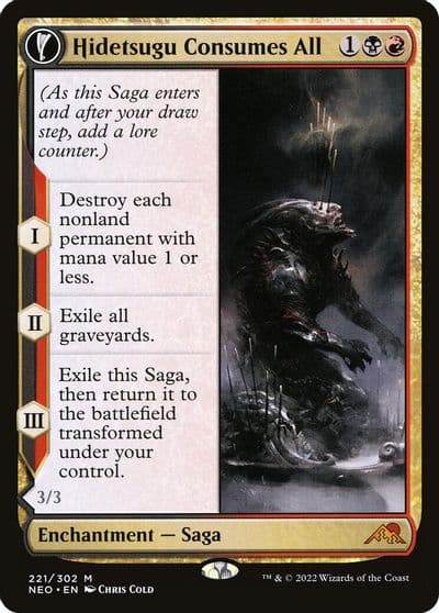 Hidetsugu Consumes All Kamigawa: Neon Dynasty Magic card