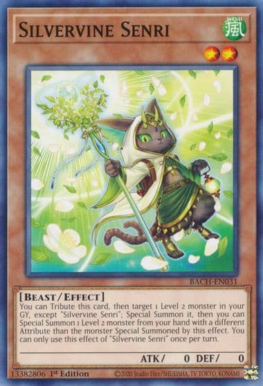 Silvervine Senri Battle of Chaos Yu-Gi-Oh! card
