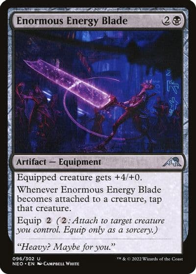 Enormous Energy Blade Kamigawa: Neon Dynasty Magic card