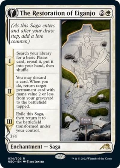 The Restoration of Eiganjo Kamigawa: Neon Dynasty Magic card
