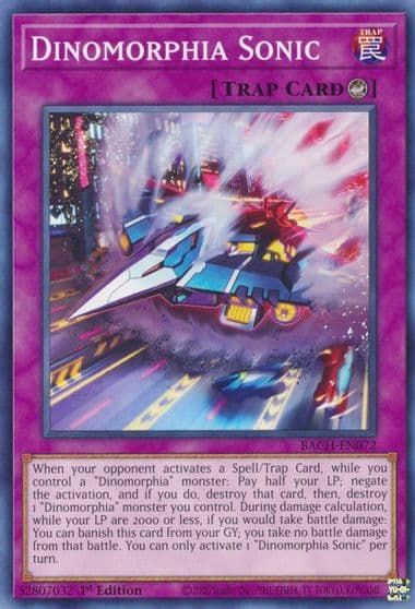 Dinomorphia Sonic Battle of Chaos Yu-Gi-Oh! card