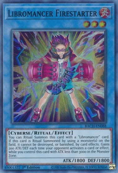 Libromancer Firestarter Battle of Chaos Yu-Gi-Oh! card