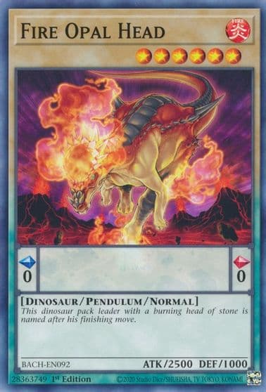 Fire Opal Head Battle of Chaos Yu-Gi-Oh! card