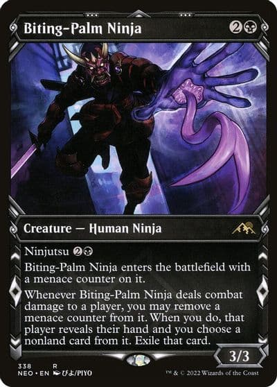 Biting Palm Ninja Showcase Kamigawa: Neon Dynasty Magic card