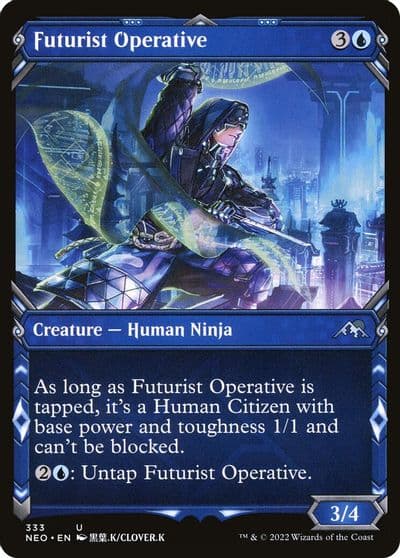 Futurist Operative Showcase Kamigawa: Neon Dynasty Magic card