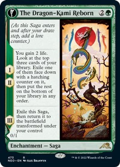The Dragon Kami Reborn Extended Art Kamigawa: Neon Dynasty Magic card