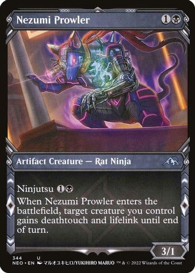 Nezumi Prowler Showcase Kamigawa: Neon Dynasty Magic card