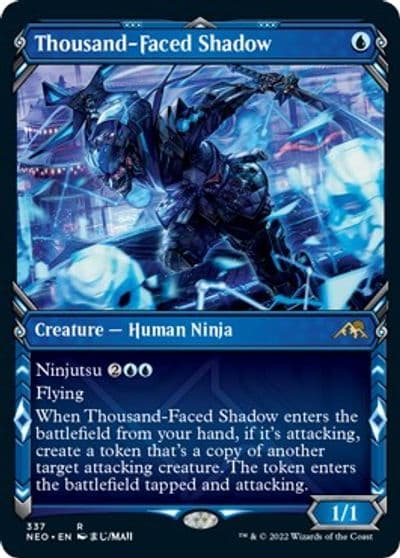 Thousand Faced Shadow Showcase Kamigawa: Neon Dynasty Magic card
