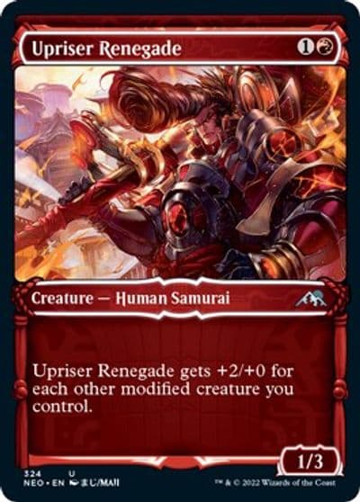 Upriser Renegade Showcase Kamigawa: Neon Dynasty Magic card