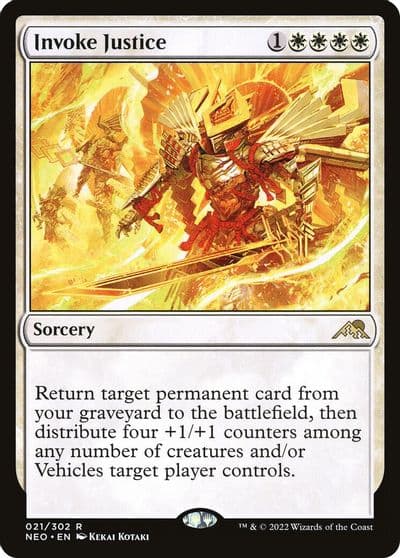Invoke Justice Kamigawa: Neon Dynasty Magic card