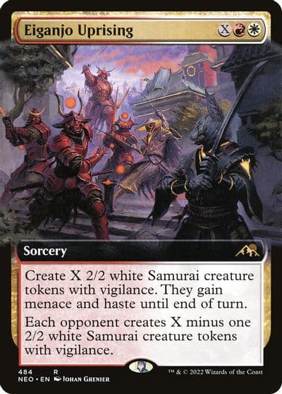 Eiganjo Uprising Extended Art Kamigawa: Neon Dynasty Magic card