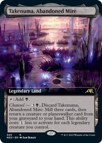 Takenuma Abandoned Mire Extended Art Kamigawa: Neon Dynasty Magic card