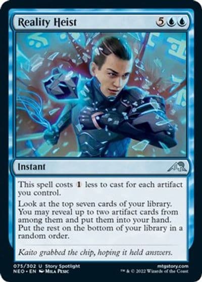 Reality Heist Kamigawa: Neon Dynasty Magic card