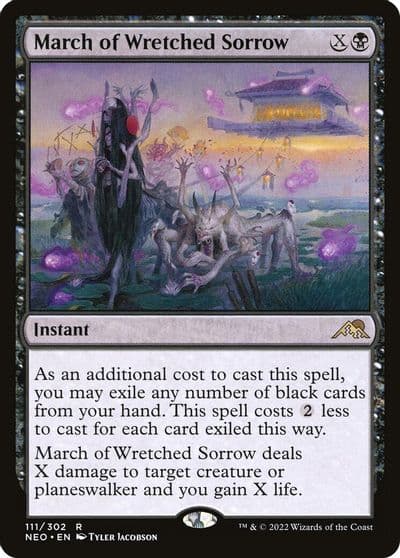 March of Wretched Sorrow Kamigawa: Neon Dynasty Magic card
