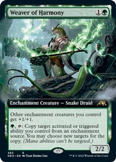 Weaver of Harmony Extended Art Kamigawa: Neon Dynasty Magic card