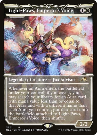 Light Paws Emperors Voice Showcase Kamigawa: Neon Dynasty Magic card