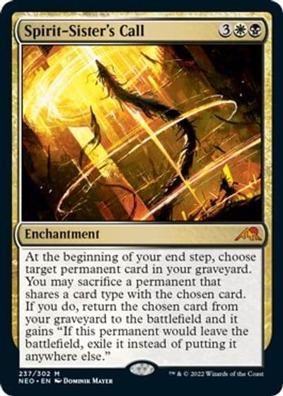Spirit Sisters Call Kamigawa: Neon Dynasty Magic card