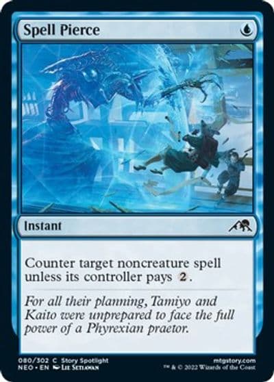 Spell Pierce Kamigawa: Neon Dynasty Magic card