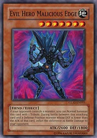 Evil Hero Malicious Edge Gladiator's Assault Yu-Gi-Oh! card
