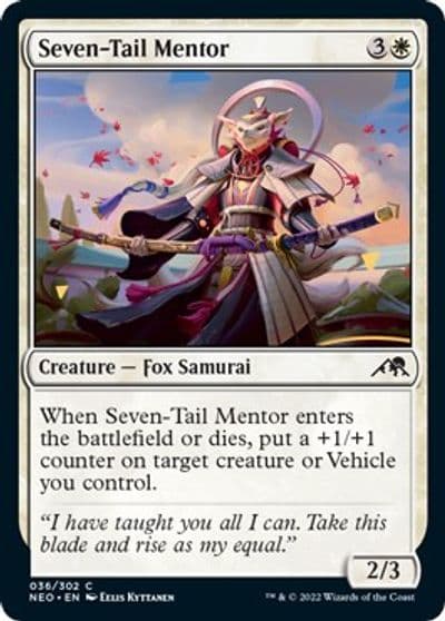Seven Tail Mentor Kamigawa: Neon Dynasty Magic card