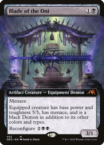 Blade of the Oni Extended Art Kamigawa: Neon Dynasty Magic card