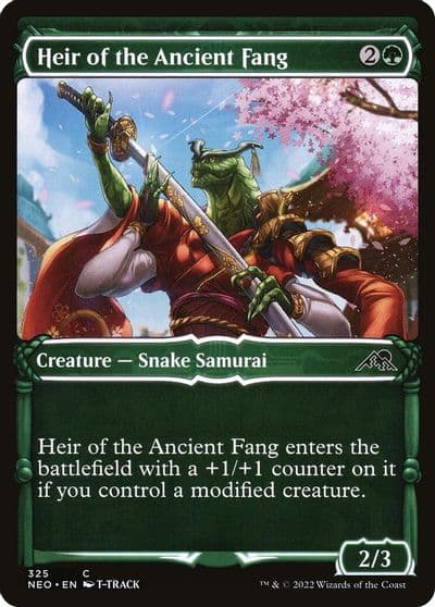 Heir of the Ancient Fang Showcase Kamigawa: Neon Dynasty Magic card