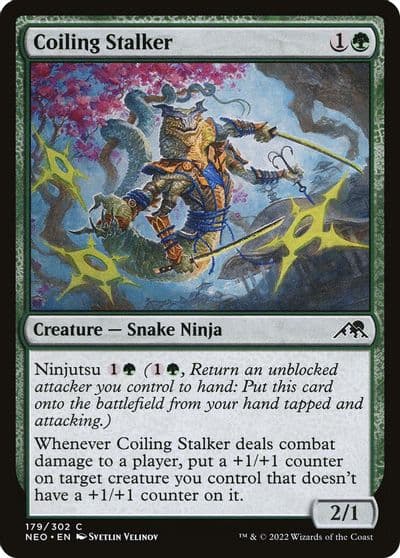 Coiling Stalker Kamigawa: Neon Dynasty Magic card