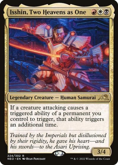 Isshin Two Heavens as One Kamigawa: Neon Dynasty Magic card