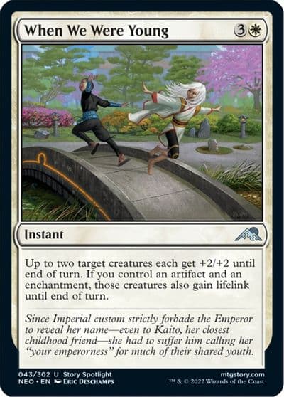 When We Were Young Kamigawa: Neon Dynasty Magic card