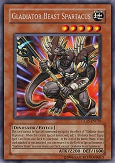 Gladiator Beast Spartacus Gladiator's Assault Yu-Gi-Oh! card