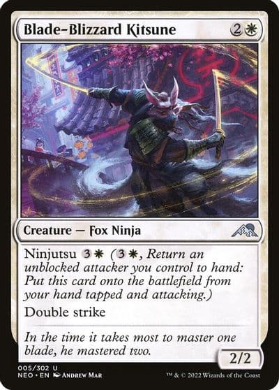 Blade Blizzard Kitsune Kamigawa: Neon Dynasty Magic card