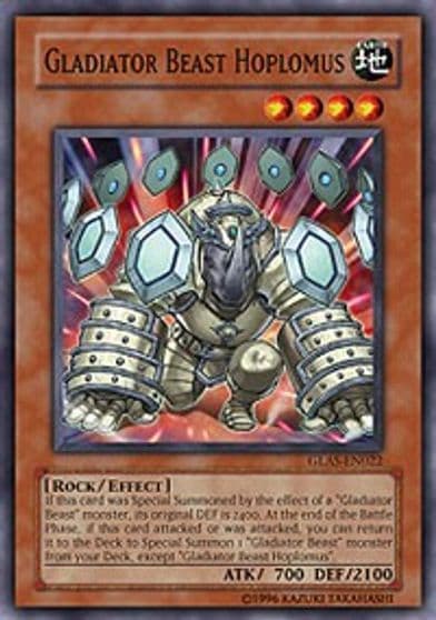 Gladiator Beast Hoplomus Gladiator's Assault Yu-Gi-Oh! card