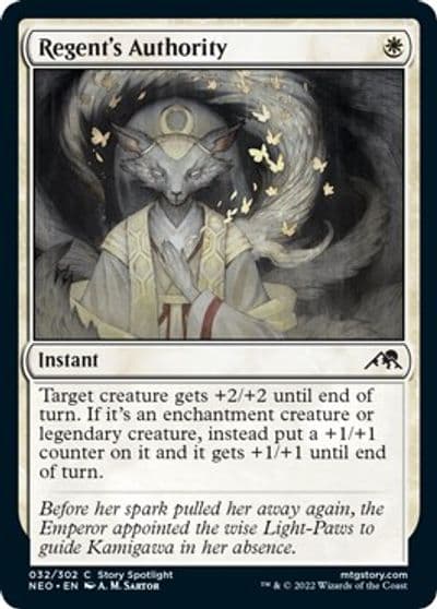 Regents Authority Kamigawa: Neon Dynasty Magic card