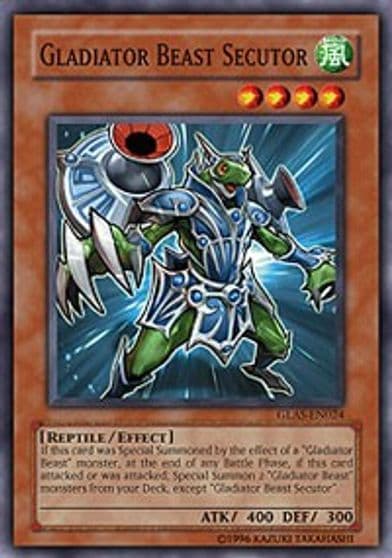 Gladiator Beast Secutor Gladiator's Assault Yu-Gi-Oh! card