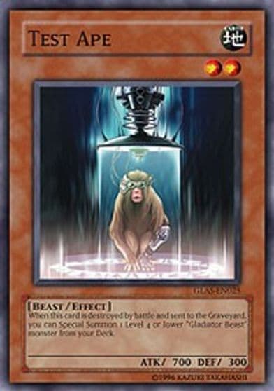 Test Ape Gladiator's Assault Yu-Gi-Oh! card