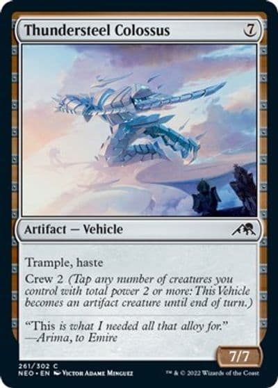 Thundersteel Colossus Kamigawa: Neon Dynasty Magic card