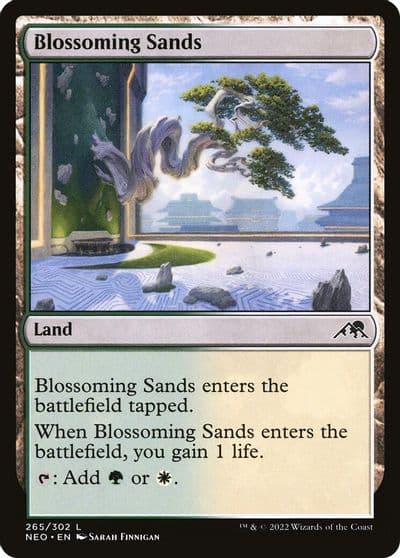 Blossoming Sands Kamigawa: Neon Dynasty Magic card