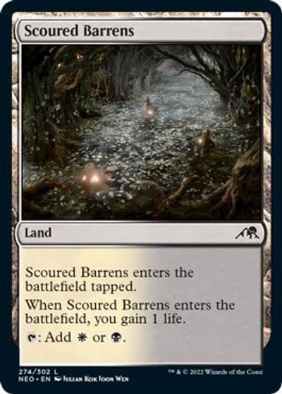Scoured Barrens Kamigawa: Neon Dynasty Magic card