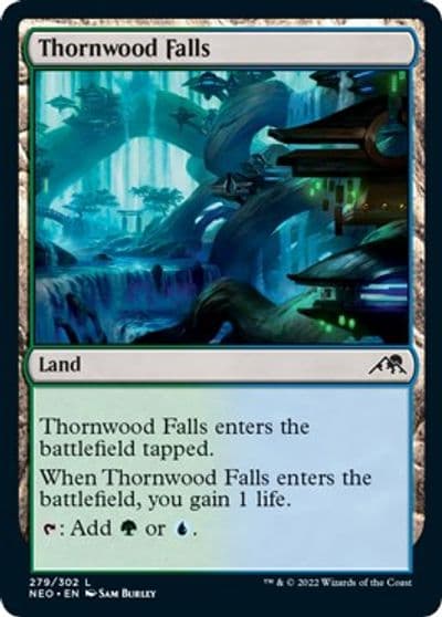 Thornwood Falls Kamigawa: Neon Dynasty Magic card