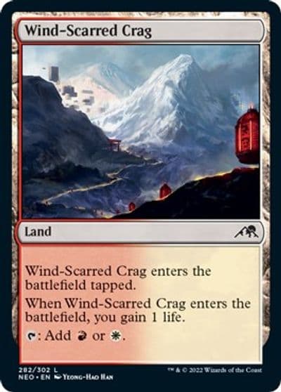 Wind Scarred Crag Kamigawa: Neon Dynasty Magic card