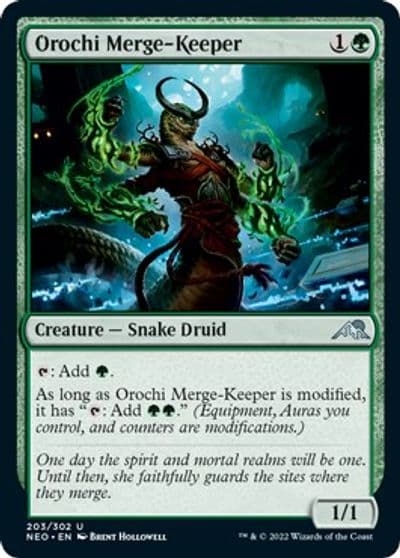 Orochi Merge Keeper Kamigawa: Neon Dynasty Magic card