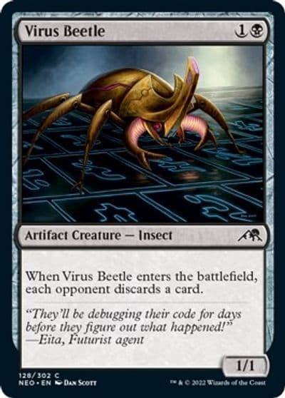 Virus Beetle Kamigawa: Neon Dynasty Magic card