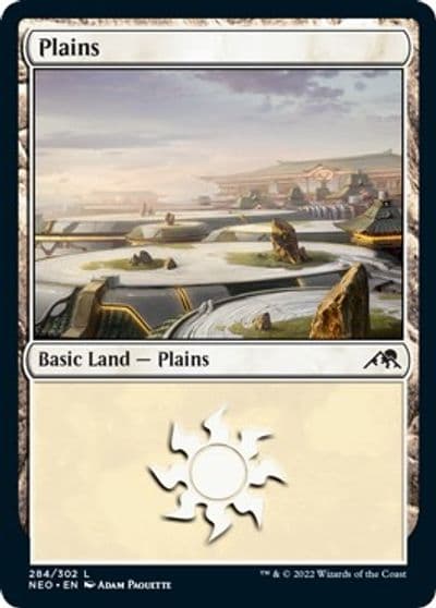 Plains 284 Kamigawa: Neon Dynasty Magic card