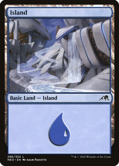 Island 286 Kamigawa: Neon Dynasty Magic card