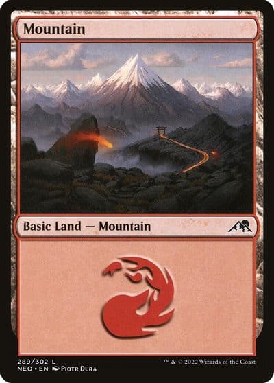 Mountain 289 Kamigawa: Neon Dynasty Magic card