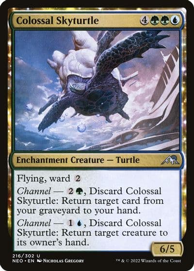 Colossal Skyturtle Kamigawa: Neon Dynasty Magic card