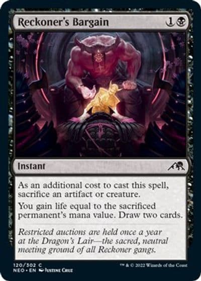Reckoners Bargain Kamigawa: Neon Dynasty Magic card